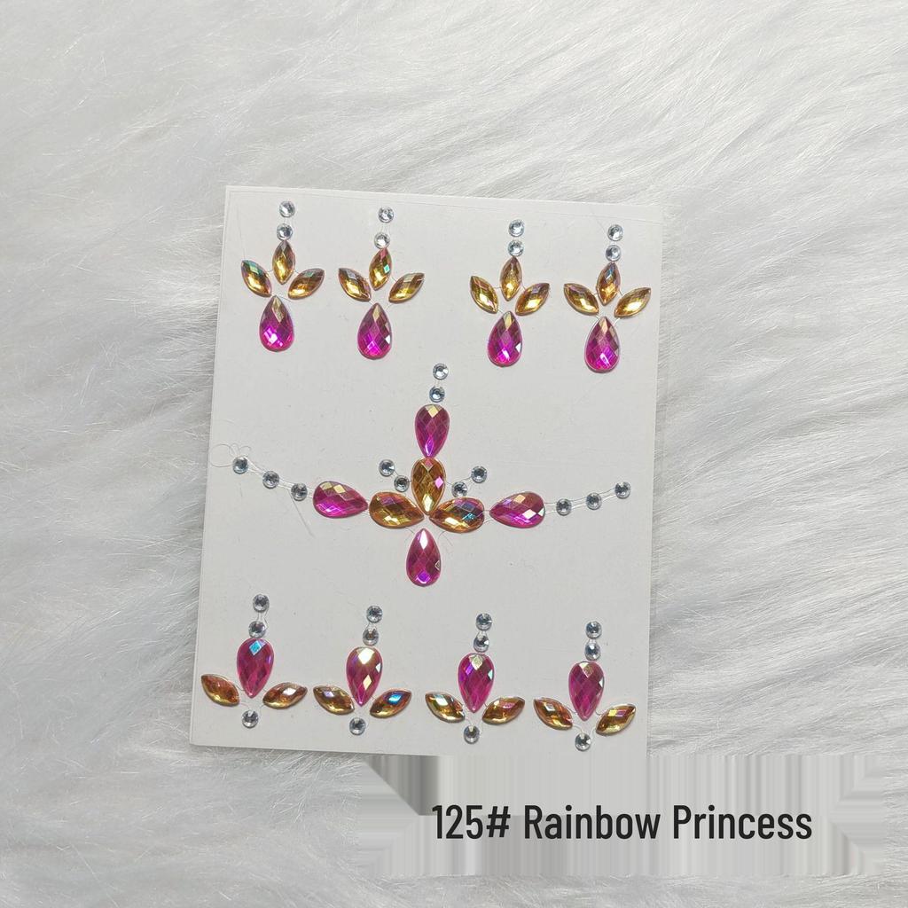 Kids' Rhinestone Eye and Brow Stickers for Makeup and Performances