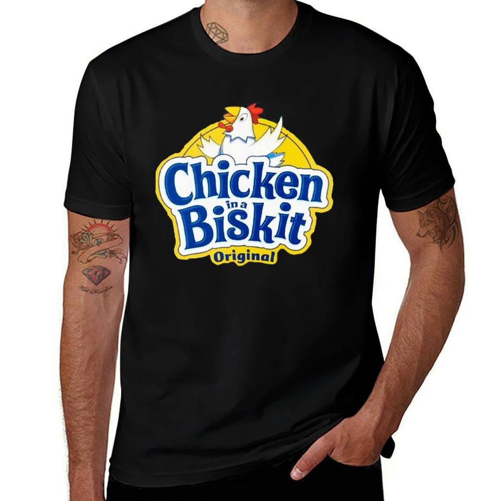 Chicken in a Biskit Logo TShirt Moisture Control Sports Tee
