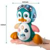 Musical Penguin Baby Crawling Toy with Lights Dancing Movement Interactive Fun Developmental Gift for Tummy Time Play