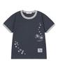 Koiliseu Hotaru Lettering Color Block Ringer Short Sleeve T-Shirt (2 Colors)