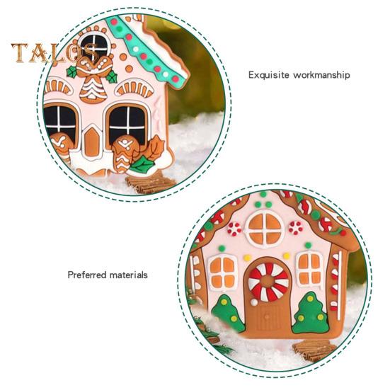 8/15/16st Juldekorationer Matlagning Pepparkakor Man Hus Hängande dekoration Holiday Trädhänge för hem Öppen spis Fönsterdekor