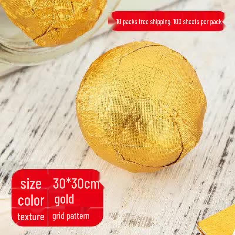 Gold Aluminum Foil Food Wrapper
