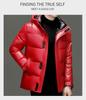 2025 Men's Winter Thickened Stand Collar White Duck Down Jacket