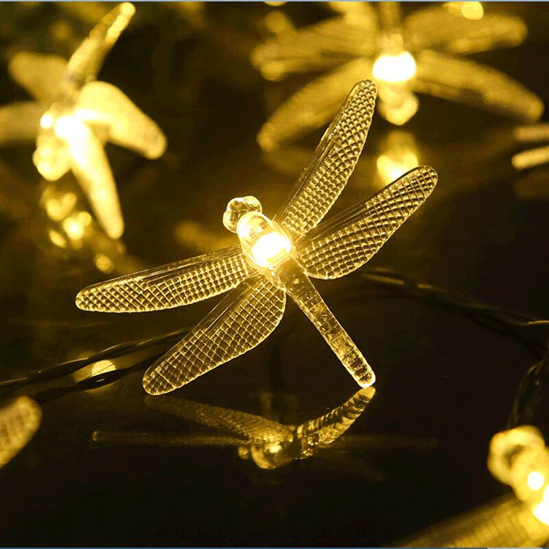 Black Scorpion Solar LED Dragonfly String Lights