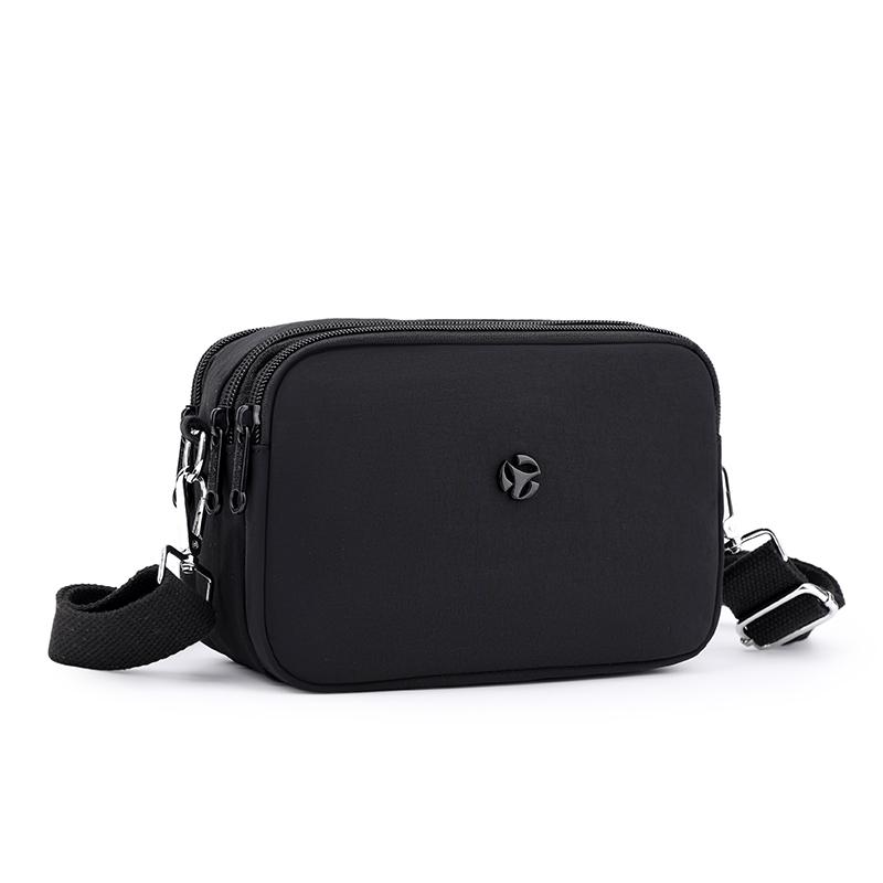 Damentasche Mehrfachtaschen Nylon-Tasche Muttertasche Einfarbig Umhängetasche Crossbody-Tasche