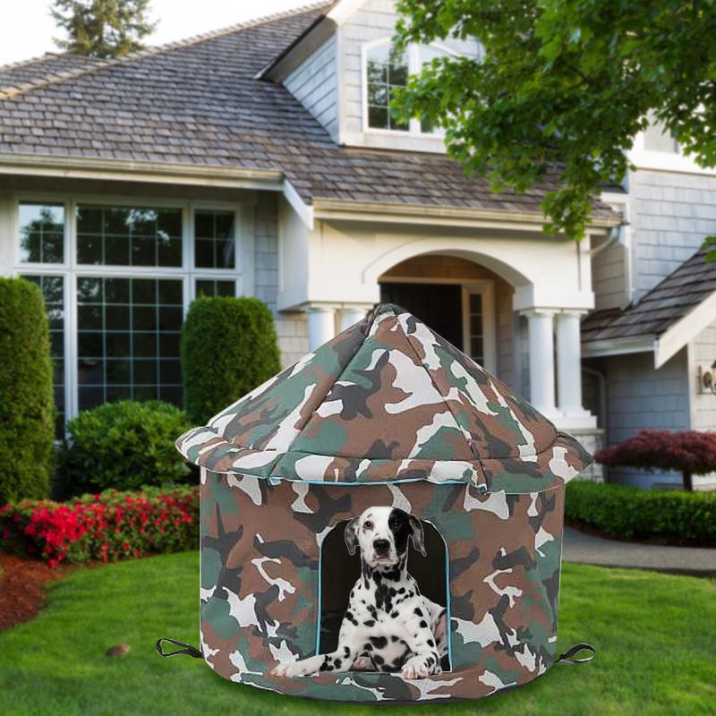 Cat House Dog Nest Waterproof Outdoor Winter Warm Pet Cave Insulated Outside Cat House Home Foldable and Washable Pet House
