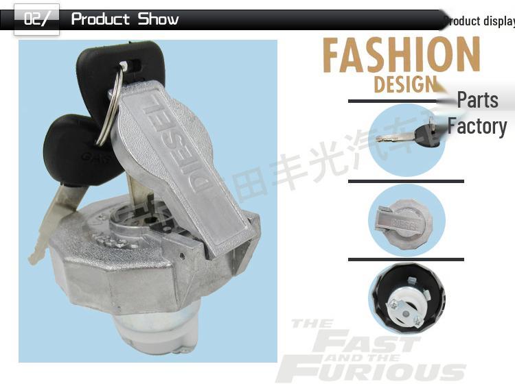 Suzuki Fuel Tank Cap 12744-266C0 with Key - Aluminum