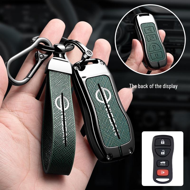 Metal Keychain Cover for Nissan Qashqai, X-Trail, Tiida, Kicks, Murano, Sylphy, Terra