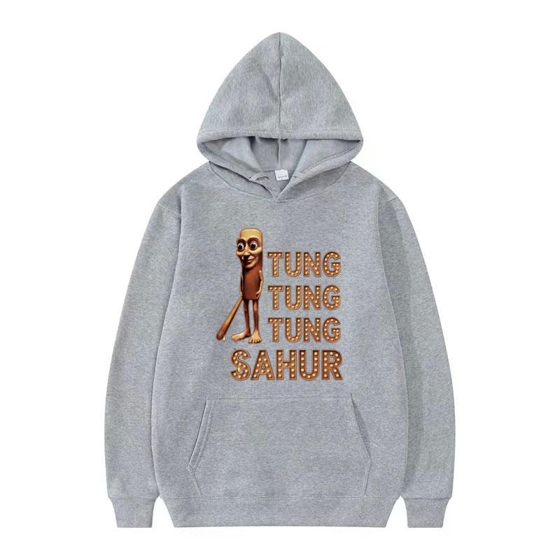 

Funny Tung Tung Tung Sahur Italian Brainrot Meme Hoodie Unisex Humor Long Sleeve Hoodies Men Casual Hip Hop Oversized Sweatshirt 3XL