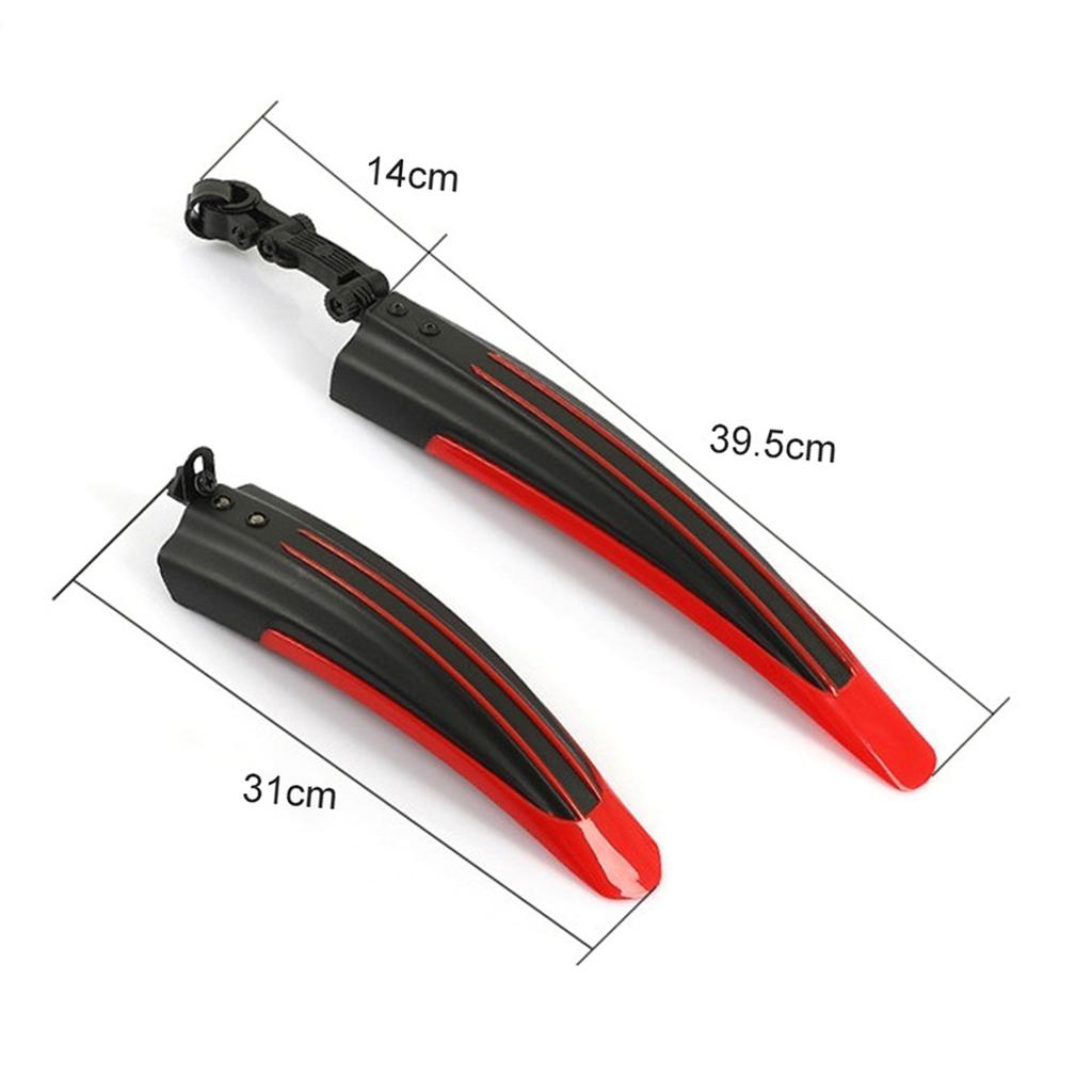 Adjustable Road Mountain Bike Bicycle Cycle Tire Front Rear Mud Guards Mudguard Fenders Set