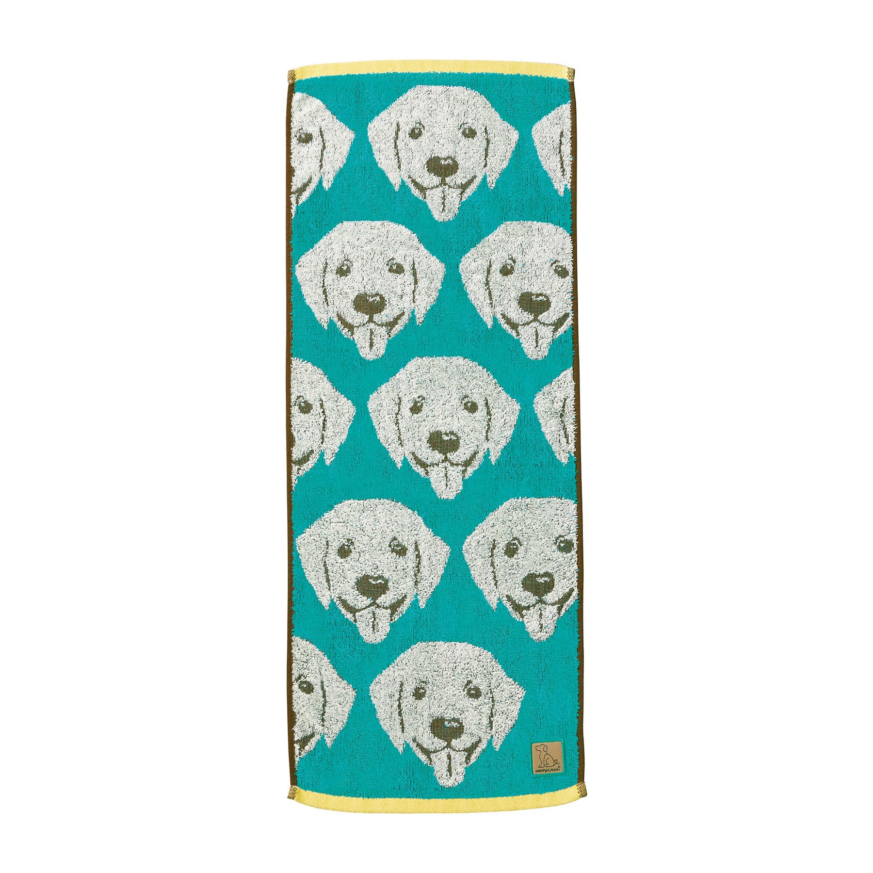 

Marushin Wonderful Peace Love Eyes Face Labrador 0765001900 Towel, Retriever, Dog/Cat Design, Cute, Antibacterial, Odor-Resistant, 100% Cotton,