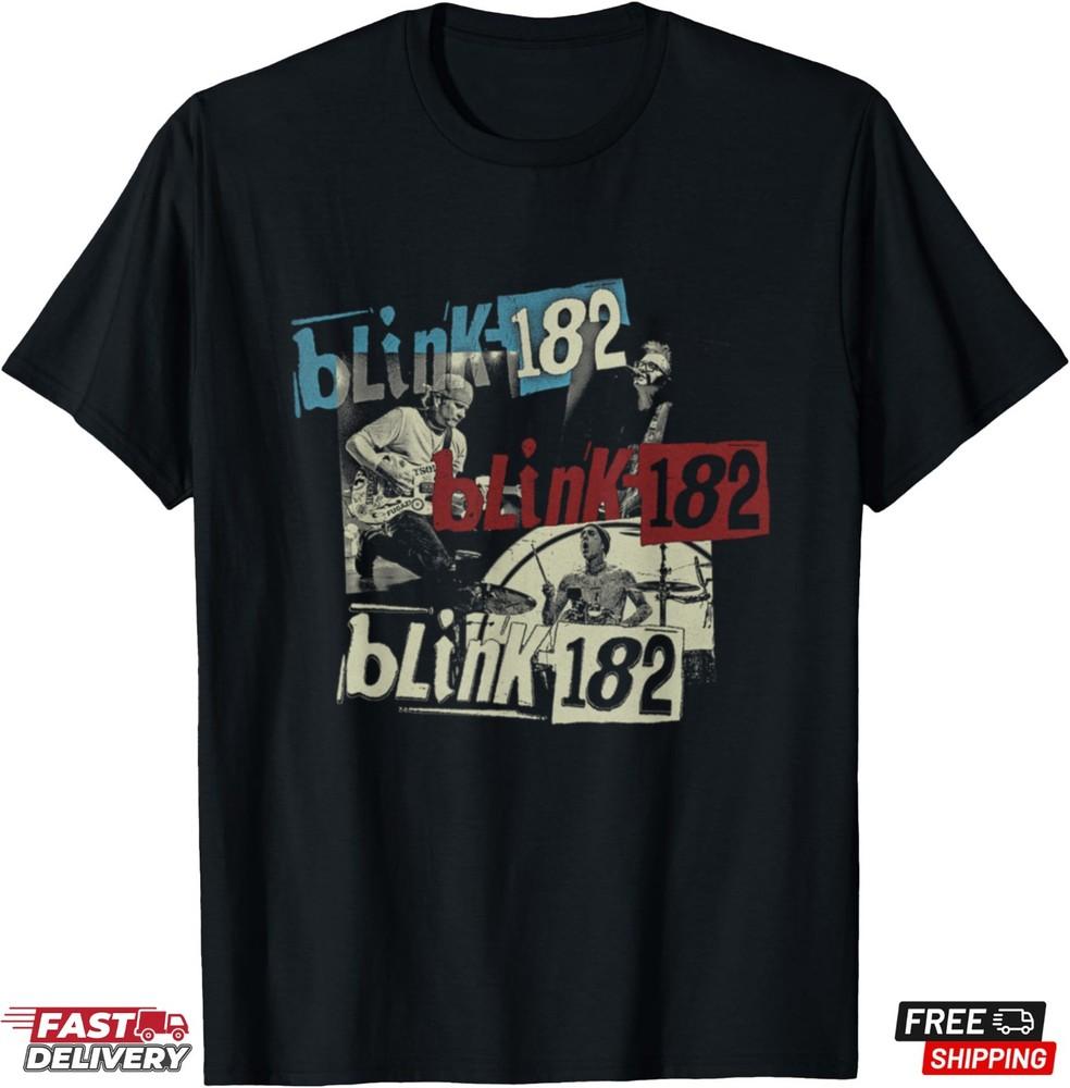Blink-182 Photo T-Shirt Rock Band Shirt Family Rock Fan Shirt Unisex T-Shirt S