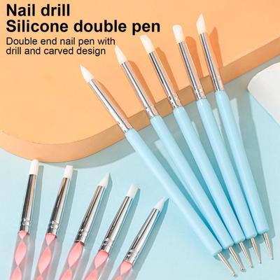Yousheng 5Pcs Silicone Clay Sculpting Tool Modeling Dotting Pottery Craft for DIY Handicraft Nail Art Cake Decoration