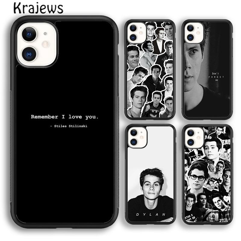 Krajews Dylan O'Brien Teen Wolf Cool Phone Case Cover For iPhone 16 15 SE2020 14 6 7 8 Plus 11 12 13 Pro Max Coque Fundas