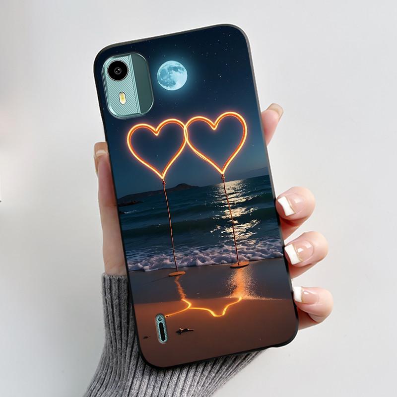 Soft TPU Case For Nokia C12 Cute Love Rabbit Funny Shockproof Silicone Phone Case For Nokia C12 Plus Pro Back Cover C 12 Fundas