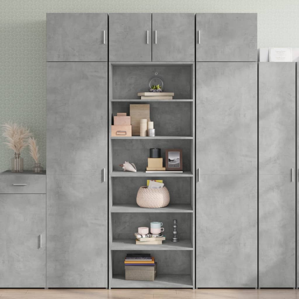 Highboard Concrete Grey 70 x 41 x 185 cm Particleboard