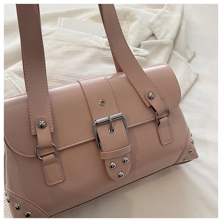 Retro Patchwork Versatile Summer 2026 Women's Casual Underarm Shoulder Bag