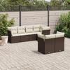 VidaXL Garden Lounge Set with Cushions 7 Pcs, Sofas with Adjustable Feet, Outdoor Furniture Set Patio Terrace, 3249742