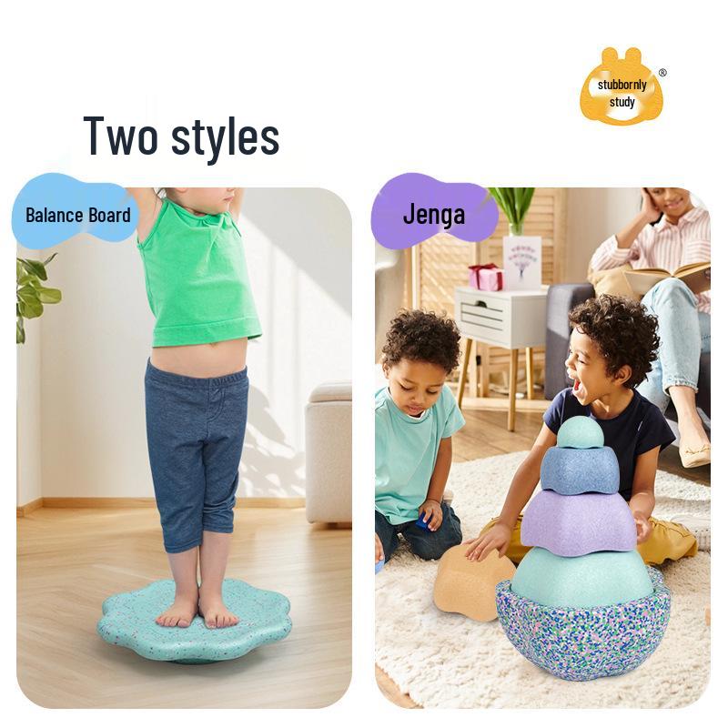 Rainbow River Stones Balance and Sensory Training Toys for Children