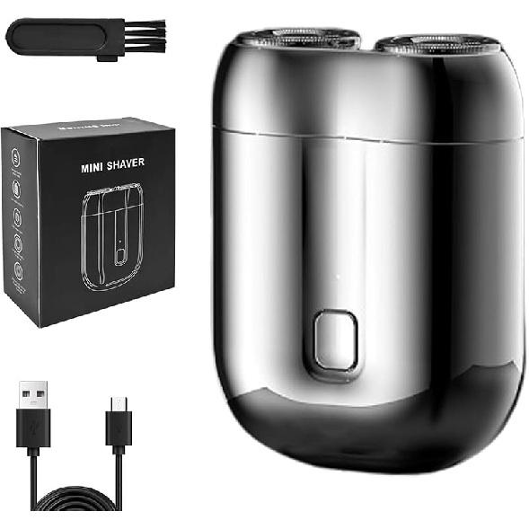 Voalsz Mini Electric Shaver, IPX-7 Waterproof Razor Portable Mini Electric Men s Shaver (Green) серебряный