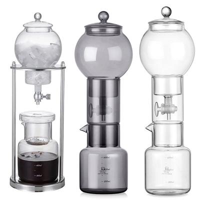 Machine à café Cold Brew 600 ml Tour Cold Brew en Verre Borosilicaté Cadeau pour Amoureux de Café