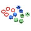17mm Aluminium Alloy Wheel Hex Hub Nut with Mount Cover Set for 1/8 RC Car Upgrade Parts
