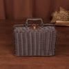 Household Picnic Woven Baskets Retro Jewelry Cosmetic Storage Case Wedding Suitcase ‘  Makeup