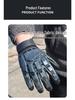 King Kong Deformable Black Motorcycle Gloves - Breathable, Full-Finger Protective Riding Gear for Adults