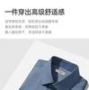 [Including Wool] Langdeng Men's Long Sleeve Shirt 2025 Spring Festival New Product Skin Friendly and Comfortable Casual Business Shirt