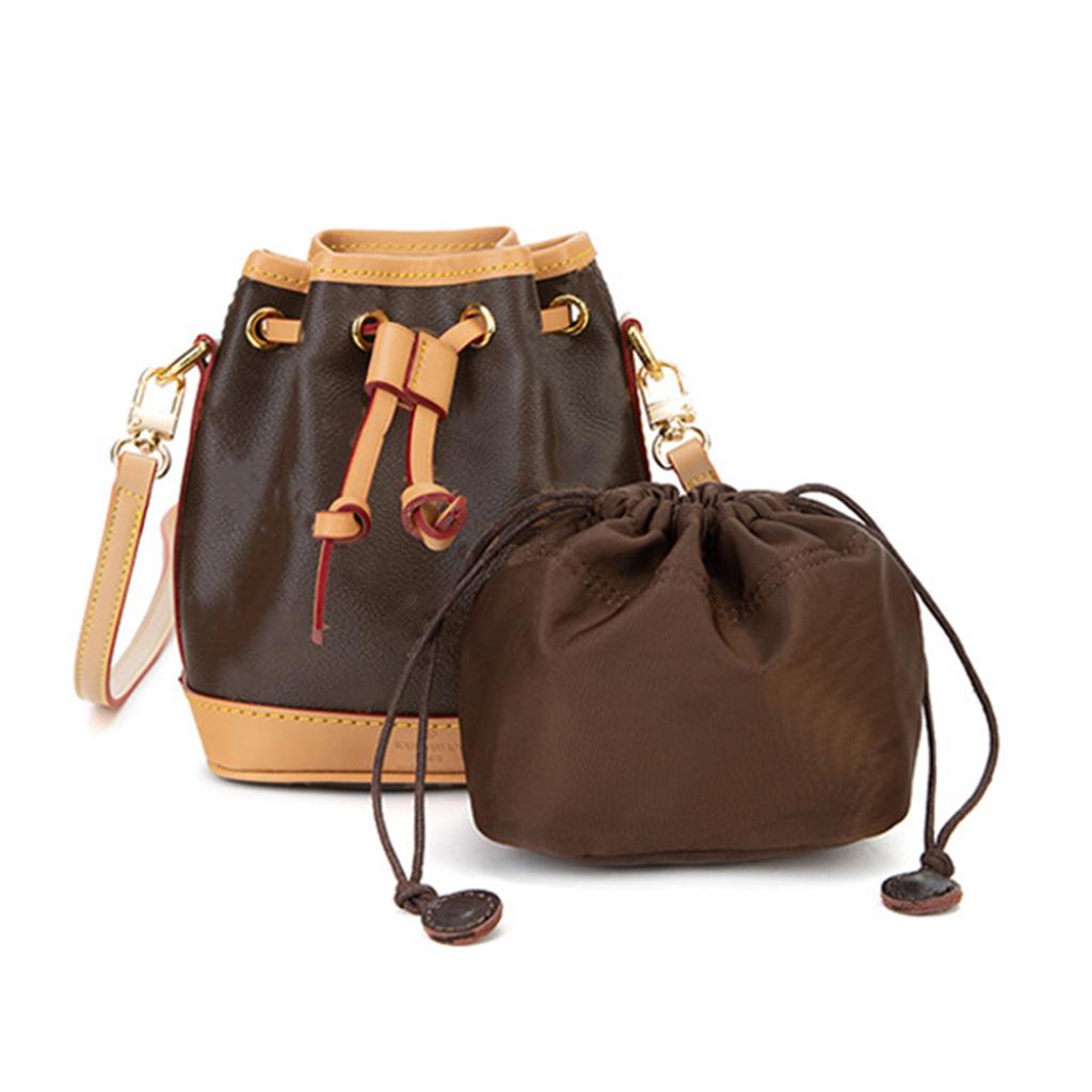 Bucket Bag Organizer Insert for Tote Bag Shoulder Bag Drawstring Designed Crossbody Bag Organizer Insert Nylon Inner Bag
