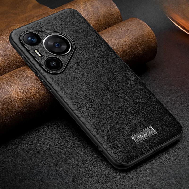 

Suitable for Huawei Pura70pro Mobile Phone Case Thin Huawei Full-inclusive Anti-fall P70 Business Men s P40por Leather Case Huawei Pura70 Ultra