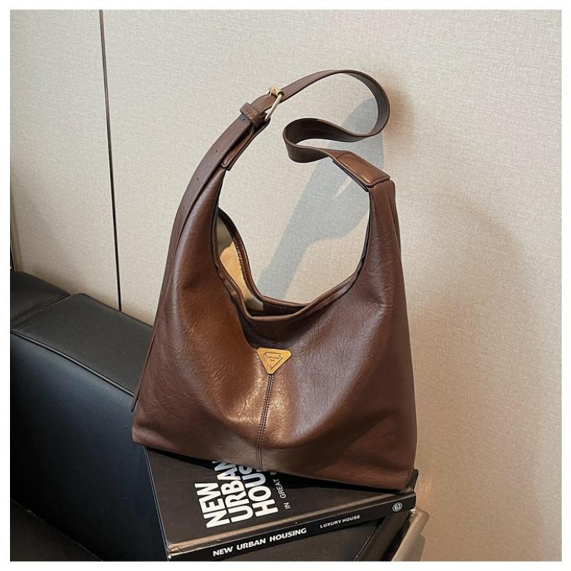 

Новая ретро вместительная сумка подмышку, женская сумка-тоут с простой текстурой и сумкой-тоут через плечо.