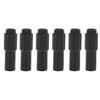 6PCS Black Bike Inline Cable Adjuster 2.85×1cm Cable Adjusters Cable Tension Adjuster  Mountain Bike