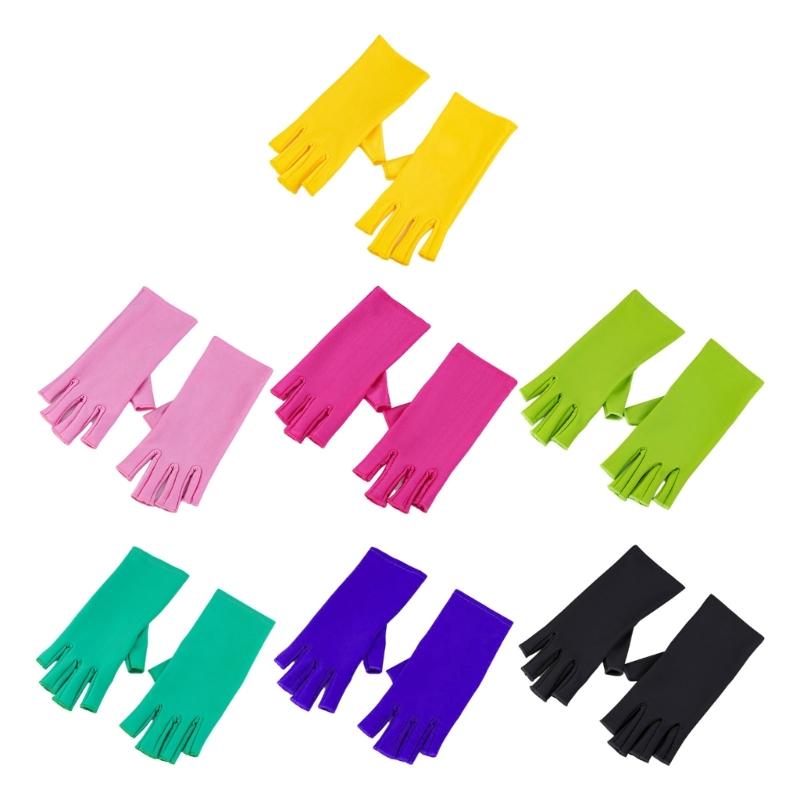 Gloves For Gel Nail Lamp Shield Gloves For Gel Manicure Fingerless Glove Nail for Protection Radiation