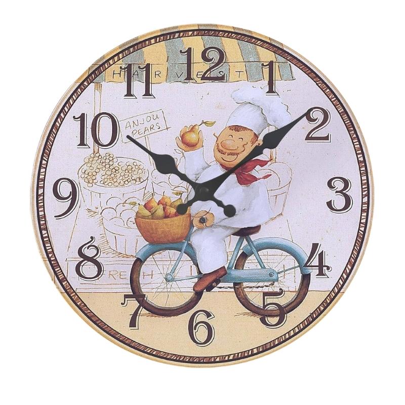 Silents None Ticking Wall Clocks Battery Operated,Decorative Clock for Bathroom Kitchen Living Room Decorative Clock