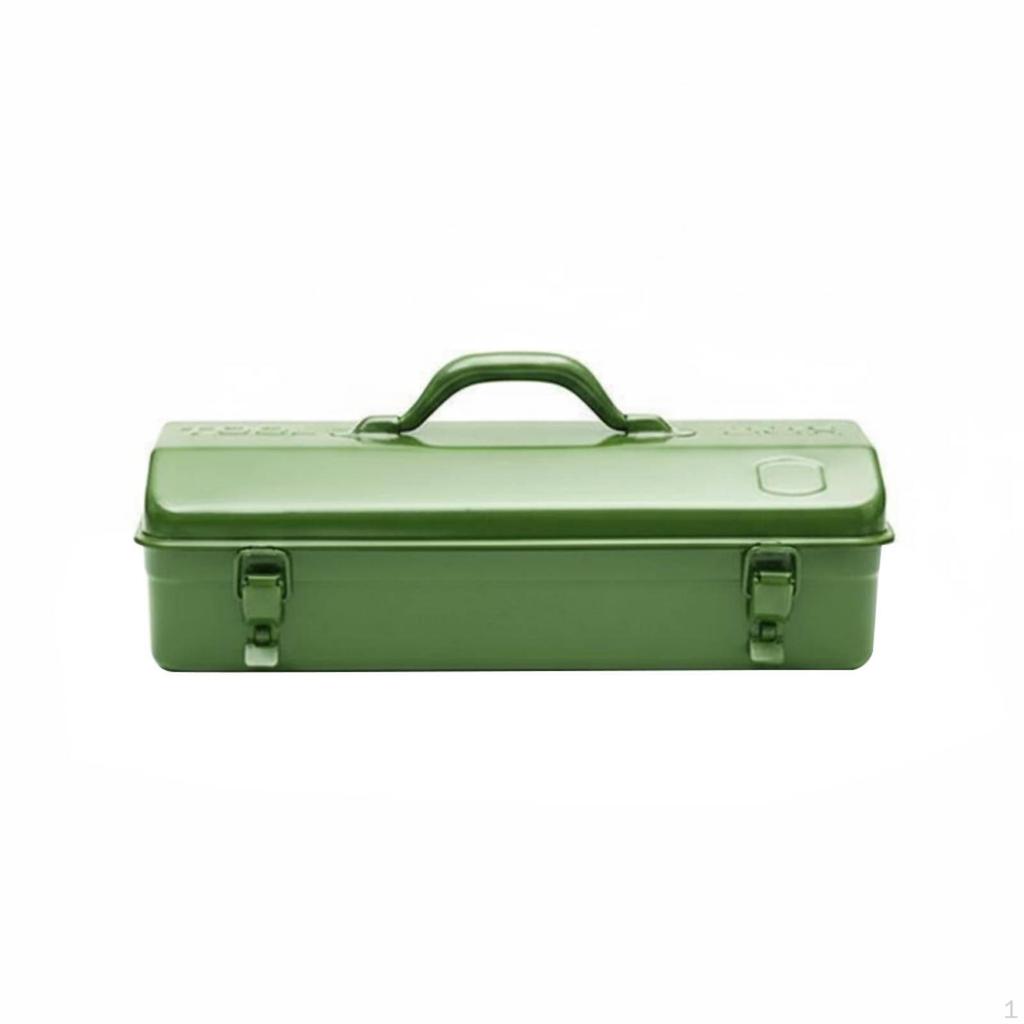 Metal Construction Portable Tool Case Large Capacity Handheld Hardware Chest for Homeowners,
