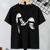 Kids Sneaker  Print Crewneck Summer Short Sleeve Tee