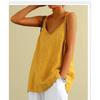 2026 New Women's Summer Linen Blend Sleeveless Cami Top - Breathable Loose Fit Tank for Layering & Casual Wear