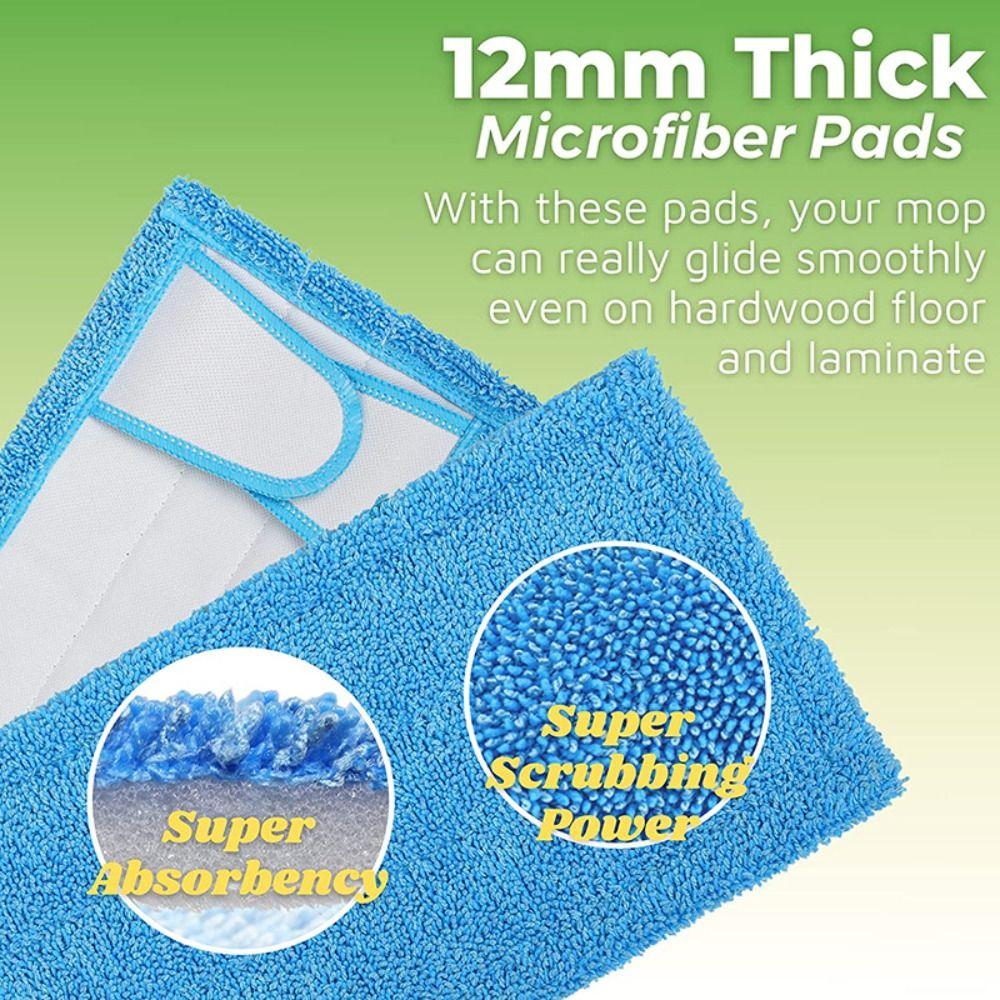 Wet/Dry Use Floor Mop Pad Microfiber Scouring Pads New Replaceable Mop Cloth For Swiffer Sweeper