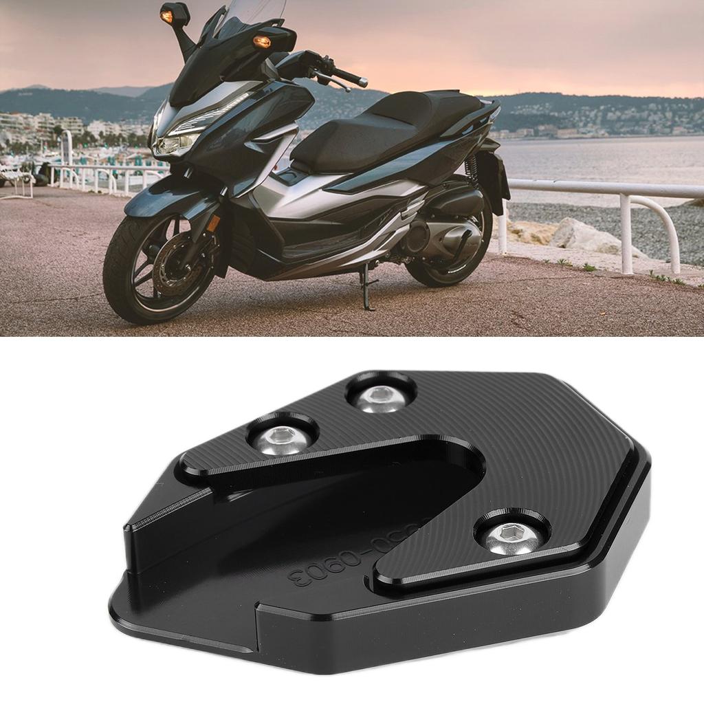 Motorcycle Kickstand Side Stand Extension Plate Replacement for Forza300 Forza250 MF08 2018‑2020Black