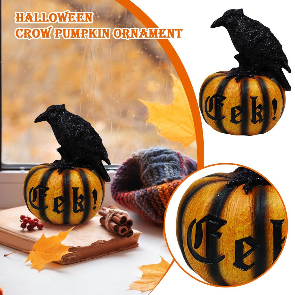 Halloween Corvo Ornamentos Festa Fantasma Festival Resina Artesanato Atmosfera Decoração Adereços