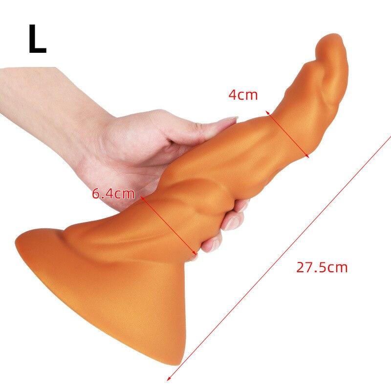 Simulační měkký anální kolík silikonový anální expandér masturbační zařízení pro dospělé Sexuální hračky popruh na penis Realistické držení penisu