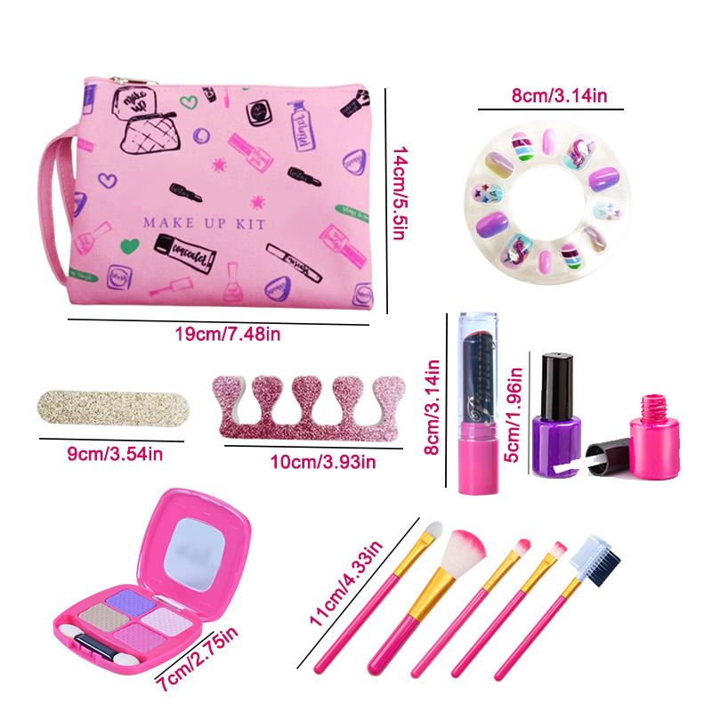 

Playhouse Cosmetic Seriers Play House Toy Cosmetic Set, Cute Cosmetic Bag Nail Art Powder Simulation Toy Toys For Children
