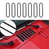 Carbon Fiber Hood Vent Cover Cowl Panel Vent Trim For Jeep Wrangler JK 2007-2017