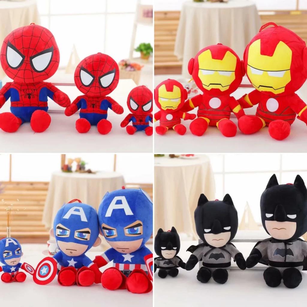 Large Cartoon Superhero Plush Toys Cute Stuffed Dolls Soft Action Figure Gifts For Kids Boys Girls