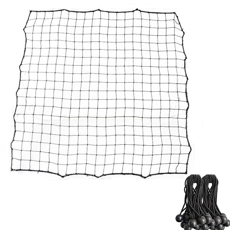 .100x100CM Kickback Goalkeeper Football Rebound Net 20 Elastic Ropes Football Practice Net Target Goal Rebound Net Training Net