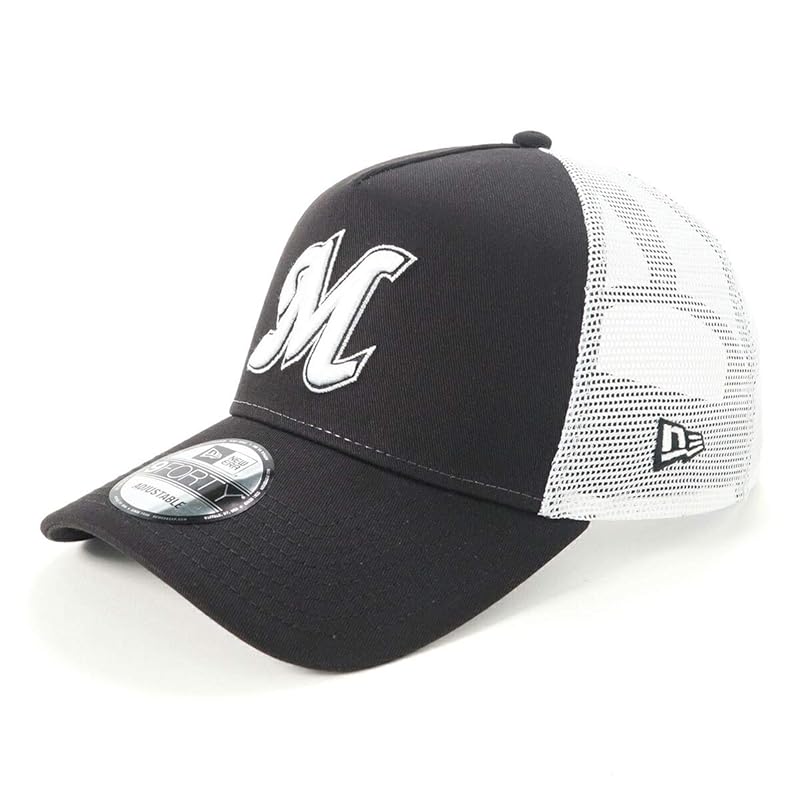 

[New Era] mesh cap japan professional baseball Lotte Marines/BK FREE 940AFTR NPB CLOMAR BLK WHI 25J