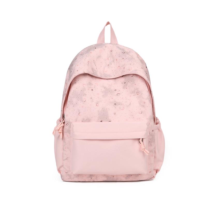 

Junior High School Schoolbag Large Capacity Lightweight Backpack Travel Backpack рожевий