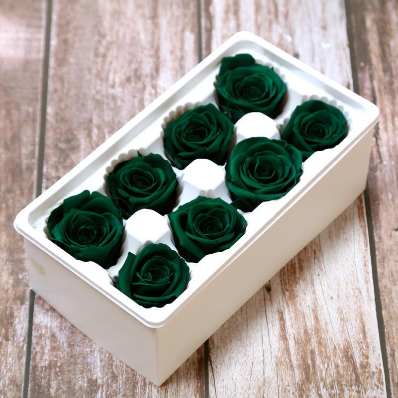 Ewige Lebensblume Material Geschenkbox Unsterbliche Rose Blume Getrocknete Rose Künstliche Konservierte Blumen Kopf Rosen