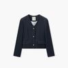 EICHITOO Women's V-neck Faux Denim Short Jacket